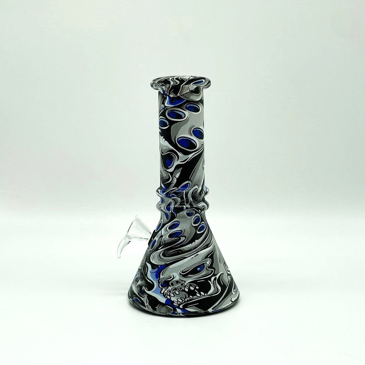 6" Multicolor Mini soft glass water bong Assorted Designs [PIP411]