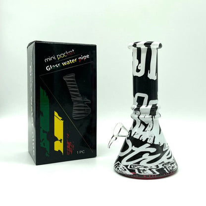 6" Multicolor Mini soft glass water bong Assorted Designs [PIP411]