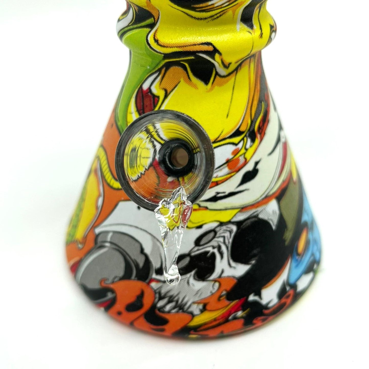 6" Multicolor Mini soft glass water bong Assorted Designs [PIP411]