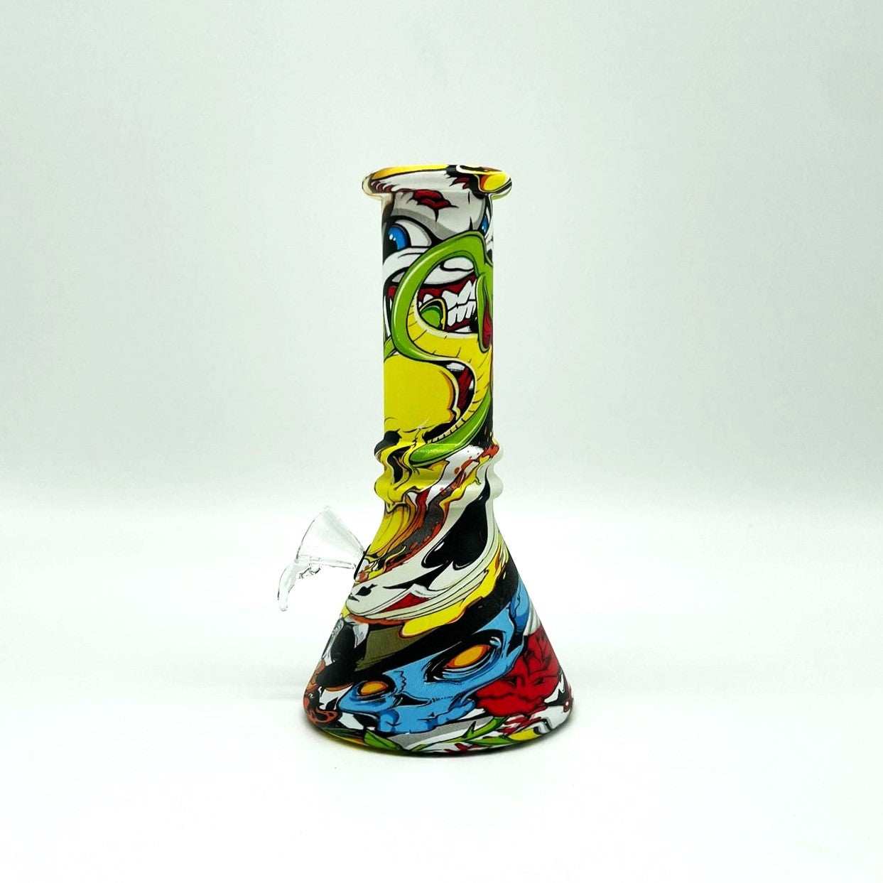 6" Multicolor Mini soft glass water bong Assorted Designs [PIP411]