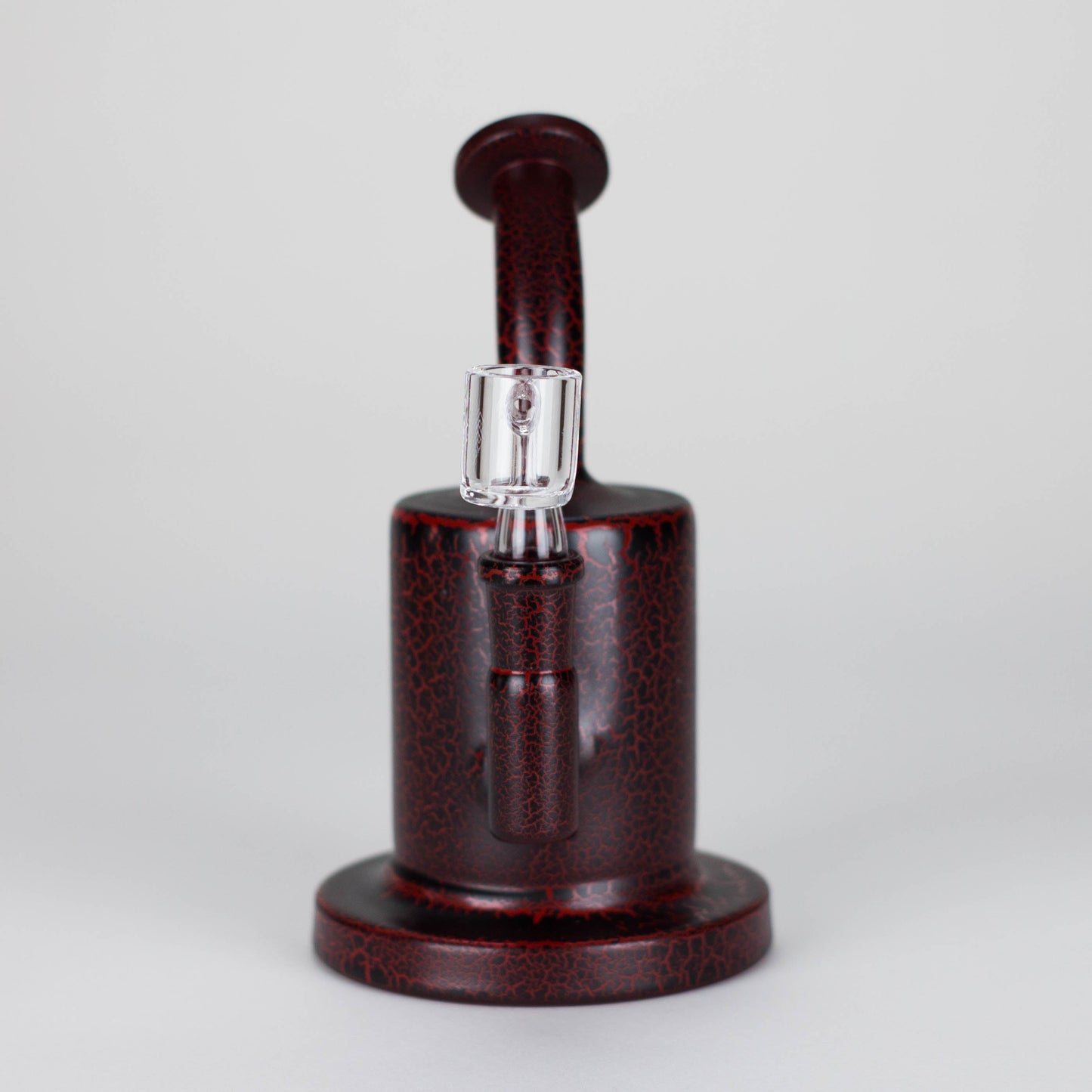 Karma | 6" Red Lightning Plated Inline Glass Dab Rig