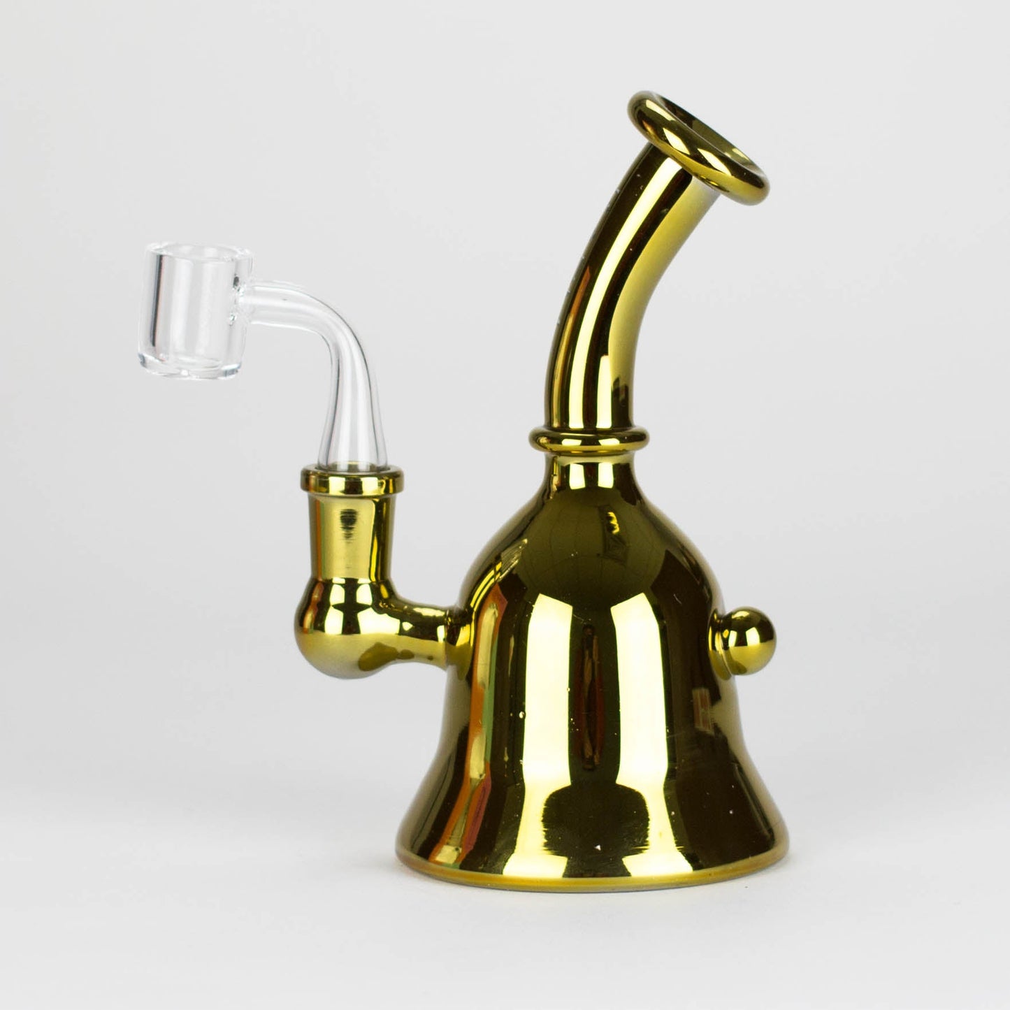 Karma | 6" Metallic Gold Kettle Glass Dab Rig