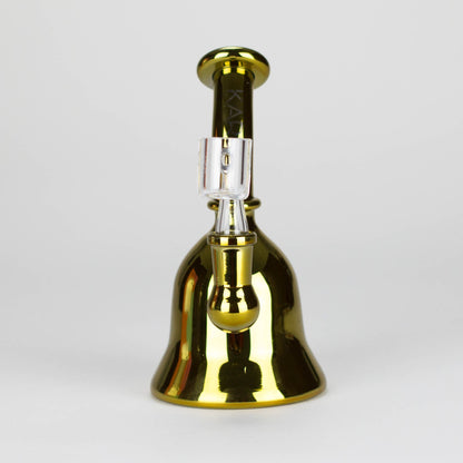 Karma | 6" Metallic Gold Kettle Glass Dab Rig