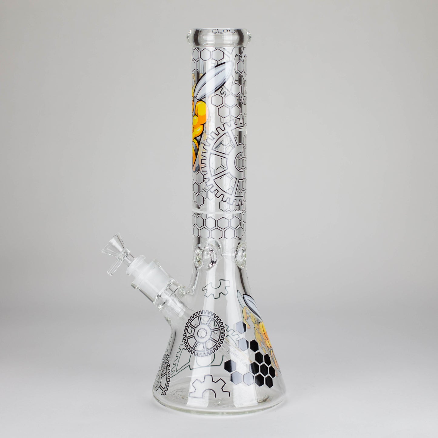 Z14" 7 mm Glass Bong With Cartoon Bee Design