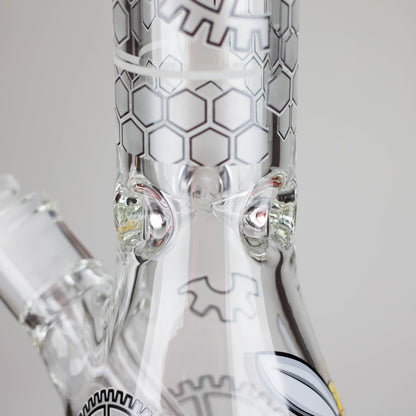 Z14" 7 mm Glass Bong With Cartoon Bee Design