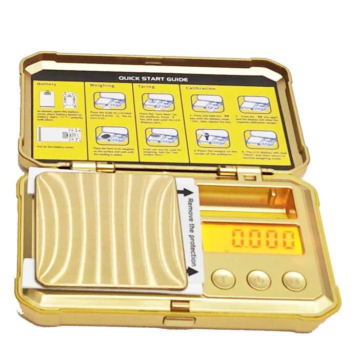 Fuzion | 24K-50 Gold 50g*0.001g Mini Scale With 50g Weight