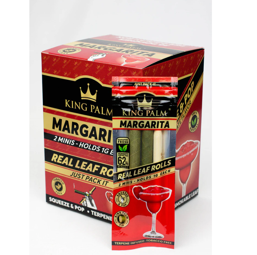King Palm | Mini Hand-Rolled with flavor tips - 20 pouches Display [SMK983]