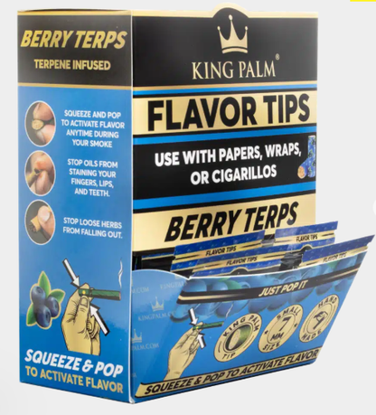 King Palm | Flavor Terpene-Infused Tips Box of 50 Pack [SMK986]