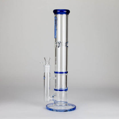 Ganjavibes | Honeycomb 14 Inches Two Disk Percolator Glass Bong By Irie Vibes Series