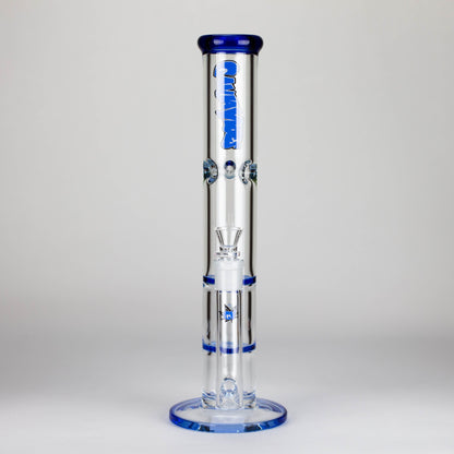 Ganjavibes | Honeycomb 14 Inches Two Disk Percolator Glass Bong By Irie Vibes Series