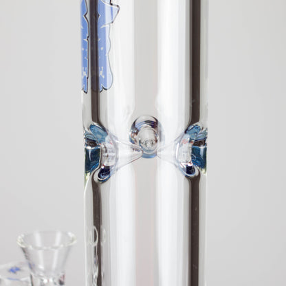 Ganjavibes | Honeycomb 14 Inches Two Disk Percolator Glass Bong By Irie Vibes Series