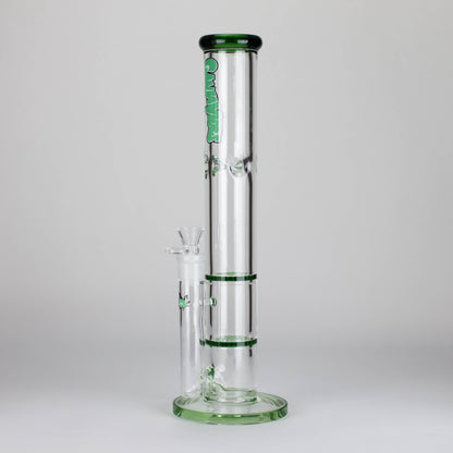 Ganjavibes | Honeycomb 14 Inches Two Disk Percolator Glass Bong By Irie Vibes Series