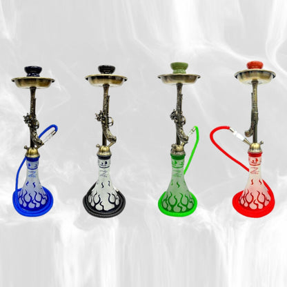 Zebra | 21" Smoke Wild West Gun Single Hose Hookah