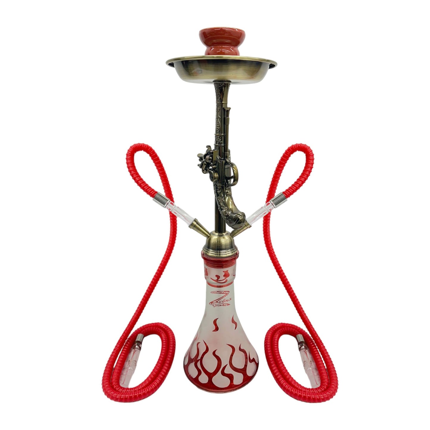 Zebra | 21" Smoke Wild West Gun 2-Hose Hookah