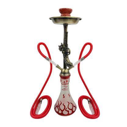 Zebra | 21" Smoke Wild West Gun 2-Hose Hookah