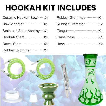 Zebra | 21" Smoke Wild West Gun 2-Hose Hookah