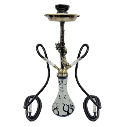 Zebra | 21" Smoke Wild West Gun 2-Hose Hookah