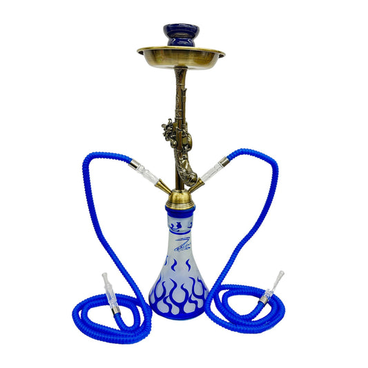 Zebra | 21" Smoke Wild West Gun 2-Hose Hookah