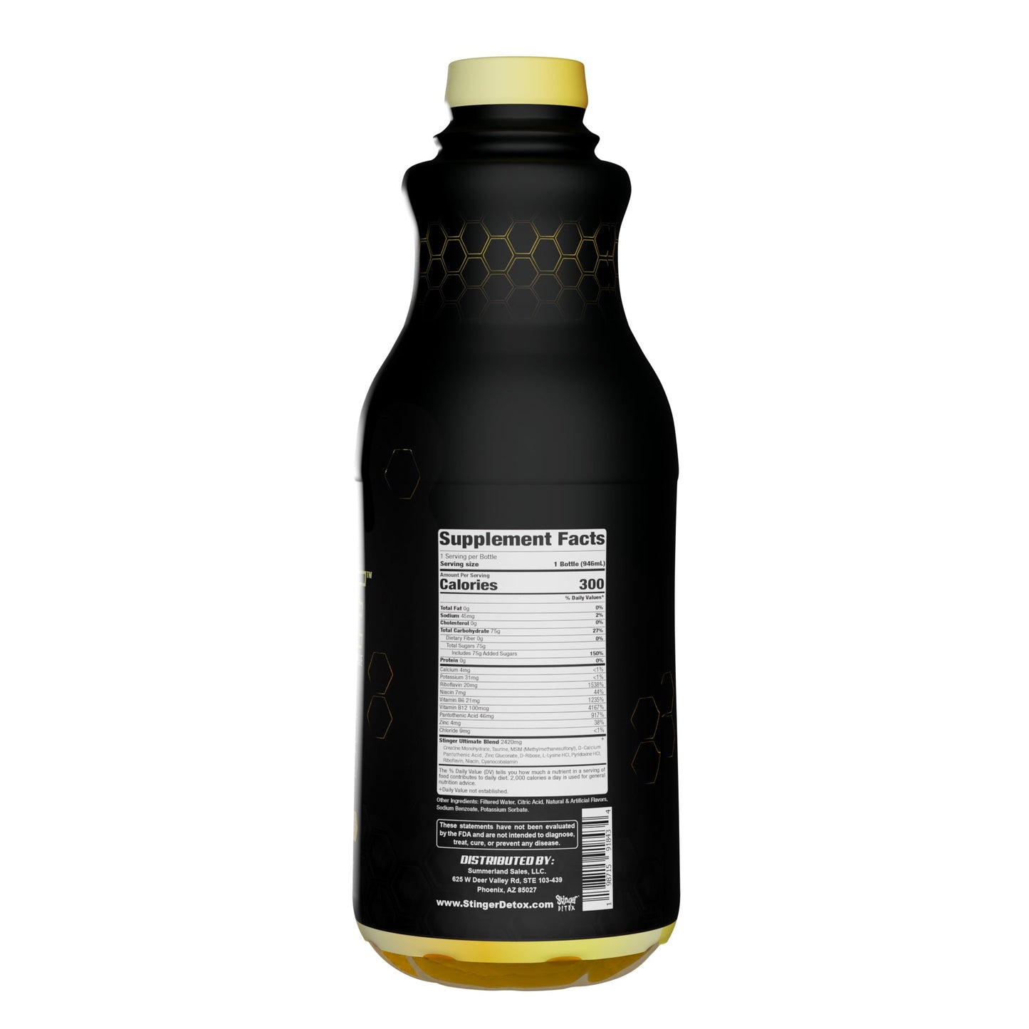 Stinger Detox | The HIVE Premium Same-Day Cleanse - Tropical Citrus Flavor - 32 FL OZ