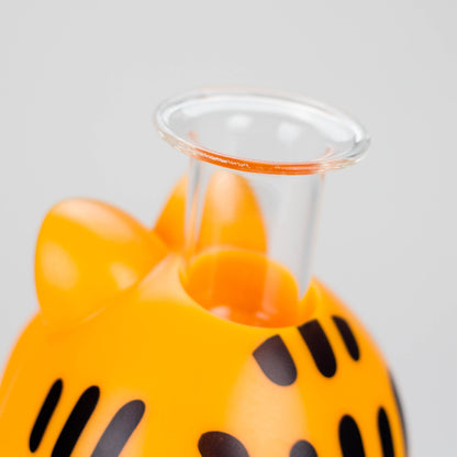 8.5" Vinyl Orange Cat water pipe [YS-364]