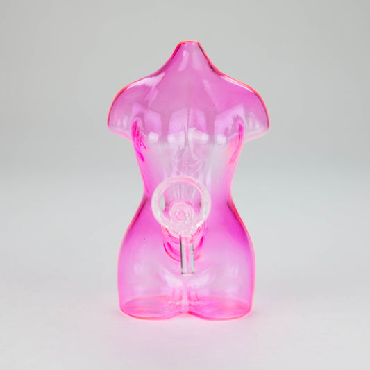 4″ Pink Lady Soft Glass Bong [TX218]