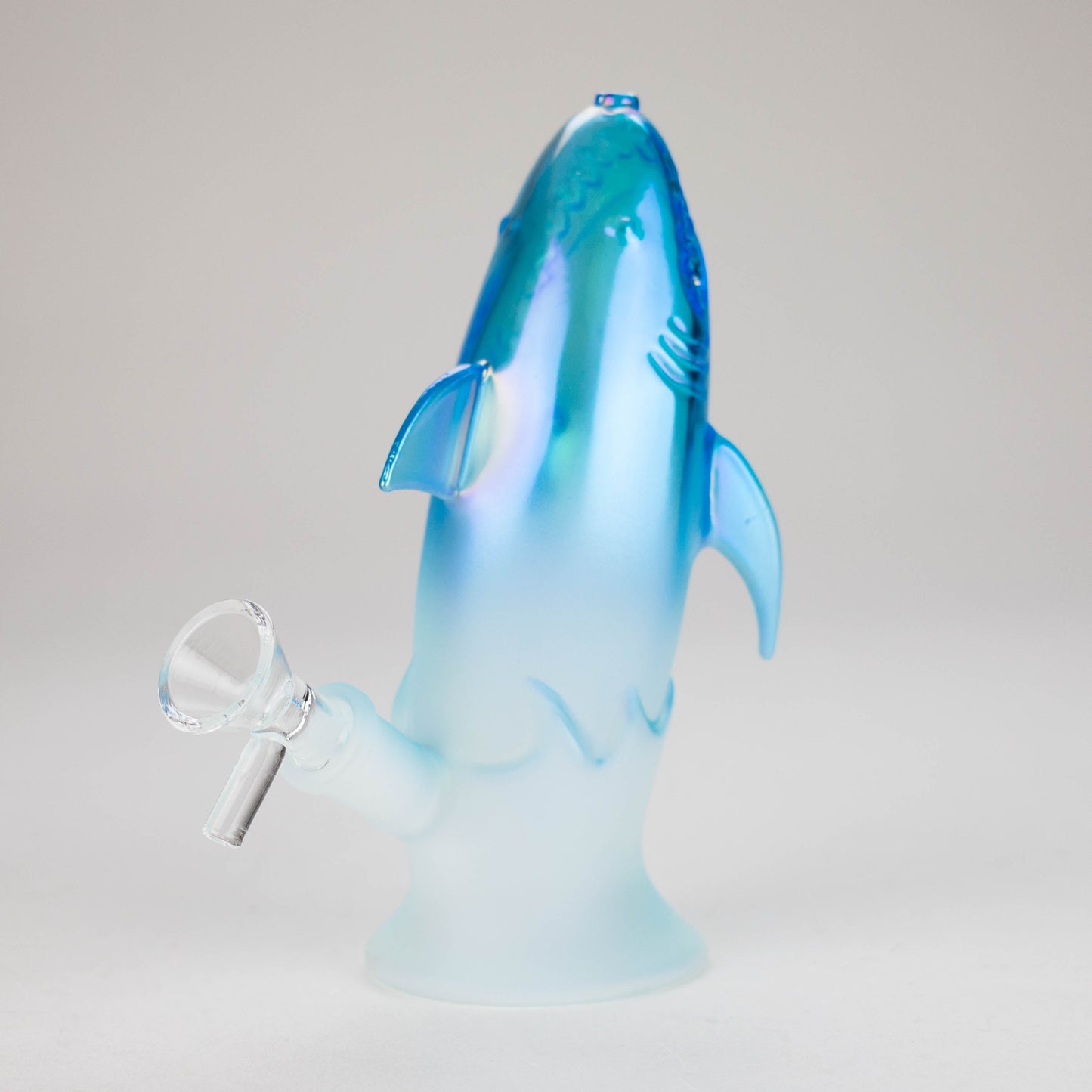 7″ Blue Dolphin Glass Bong [XD009]