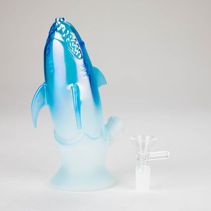 7″ Blue Dolphin Glass Bong [XD009]