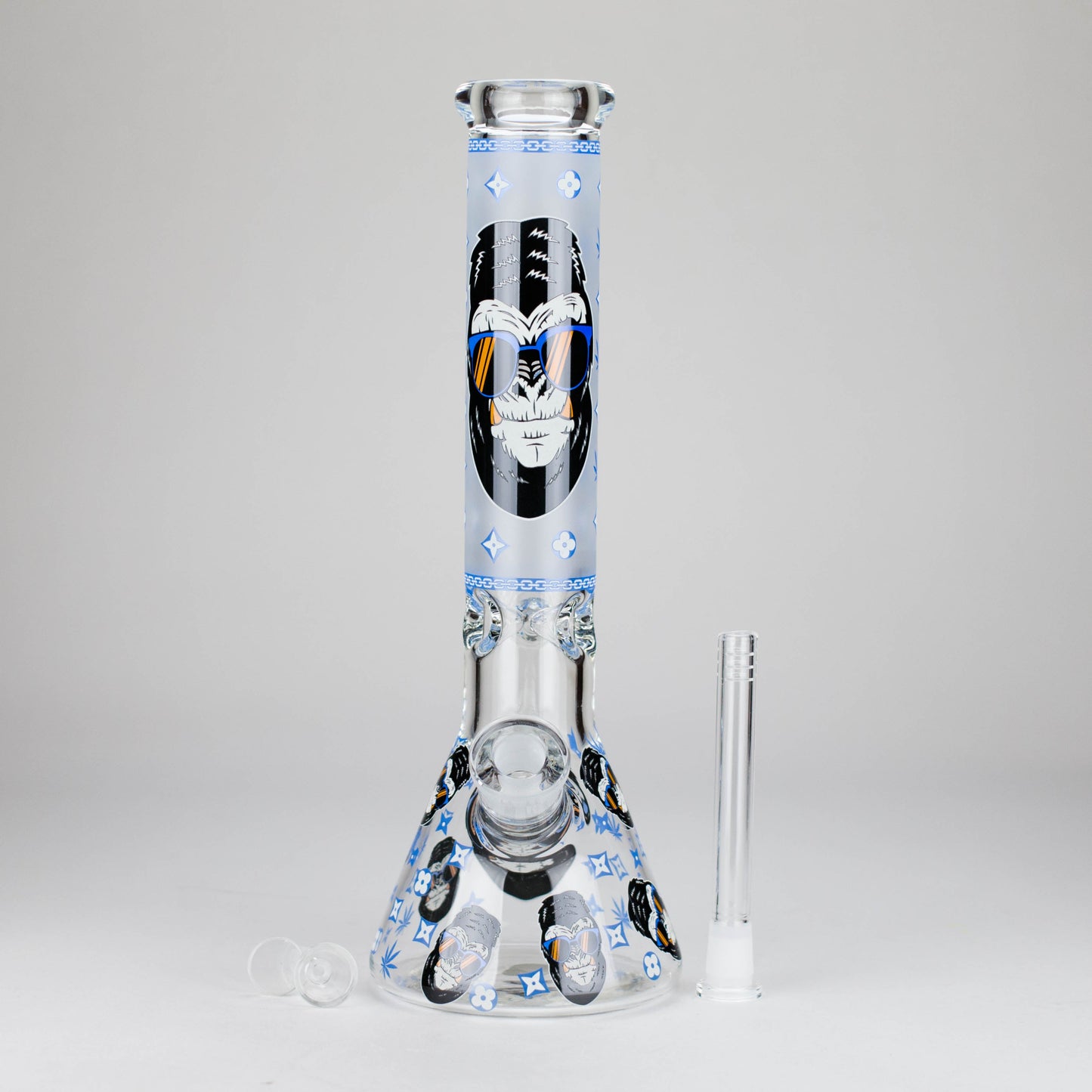 13″  7mm Glass Beaker Bong  [DCK-019]