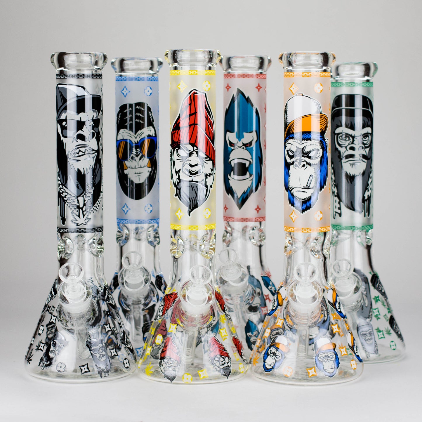 13″  7mm Glass Beaker Bong  [DCK-019]