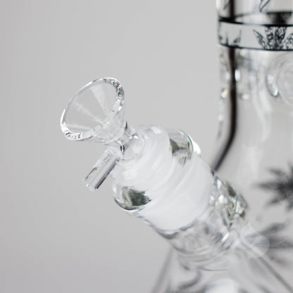 14″ Glow-in-the-Dark Glass Beaker Bong [C803x]