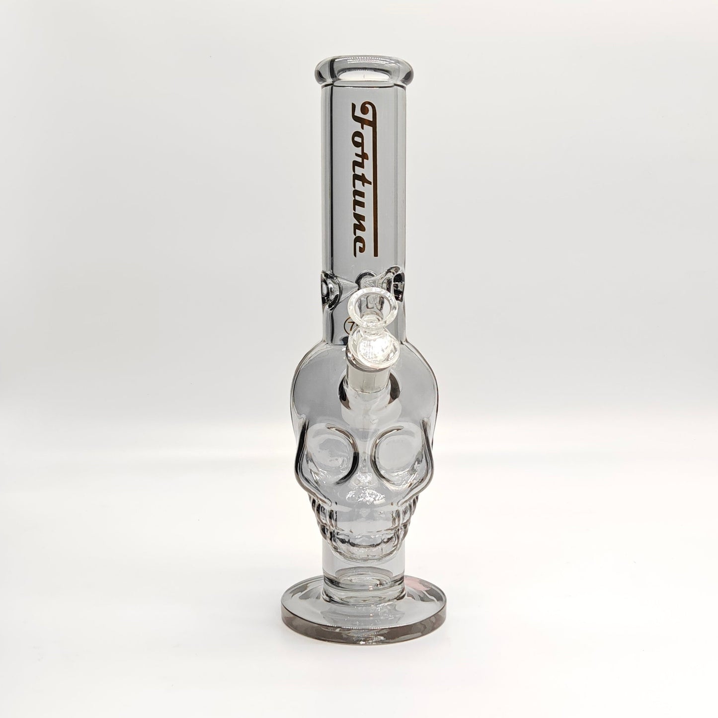 Fortune | Electroplated Skull 14" 7mm Glass Bong [SK144407E]