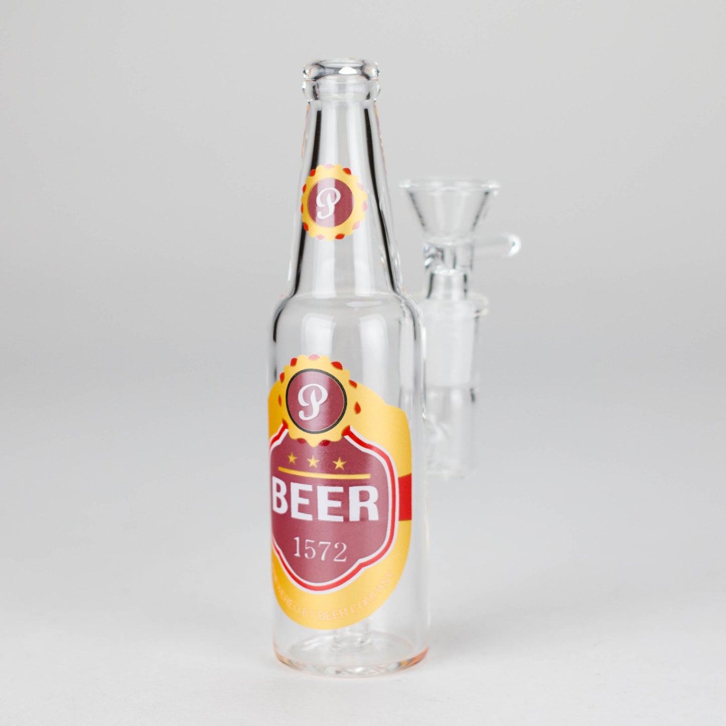 6″ Beer Bottle Design Glass Bong [WP4511S]