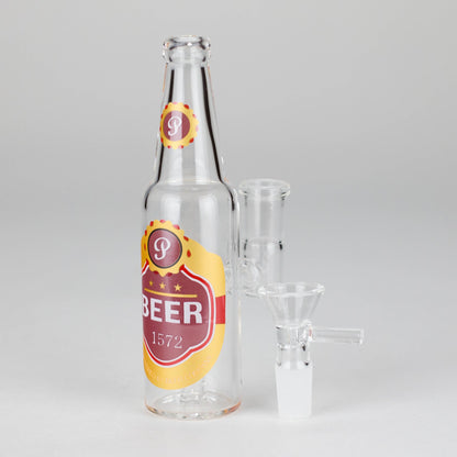 6″ Beer Bottle Design Glass Bong [WP4511S]