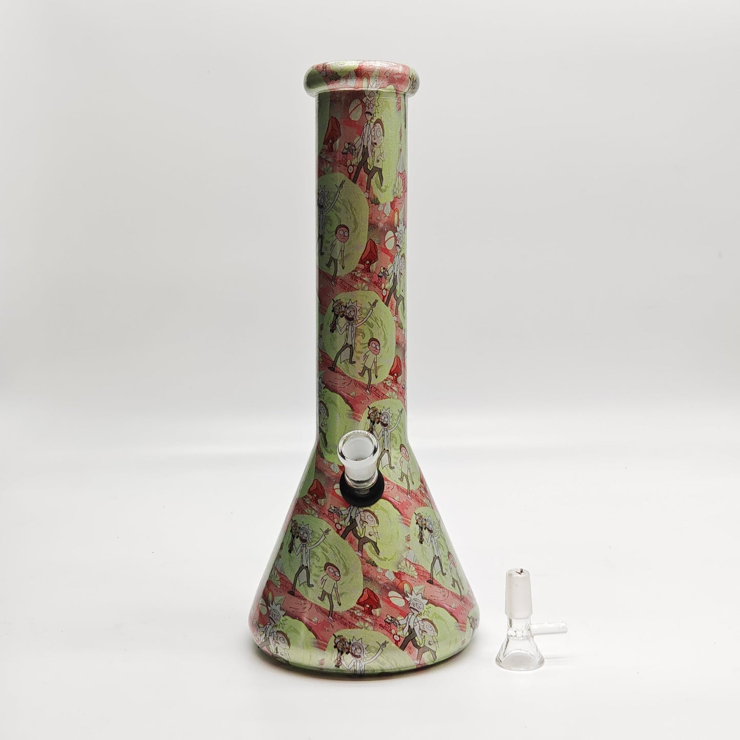 13" 7mm Hydrographic Glass Bong-Assorted Designs