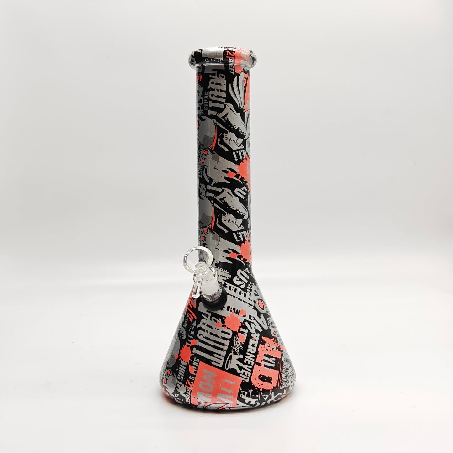 13" 7mm Hydrographic Glass Bong-Assorted Designs