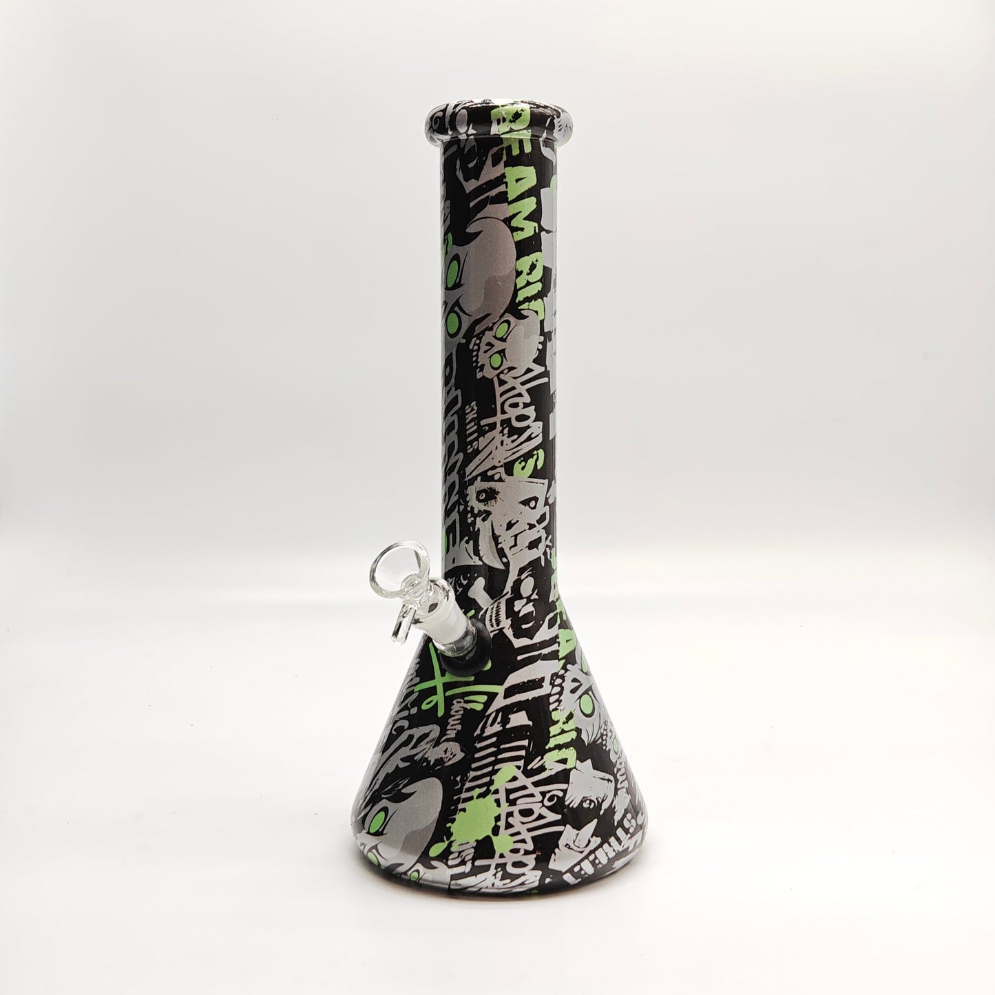 13" 7mm Hydrographic Glass Bong-Assorted Designs