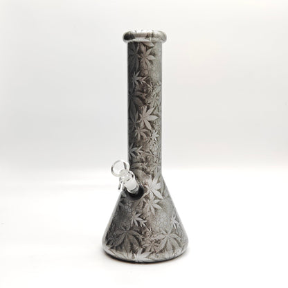 13" 7mm Calavera Hydrographic Glass Bong-Assorted Designs