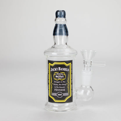 6″ Wine Bottle Design Glass Bong [G0923045]