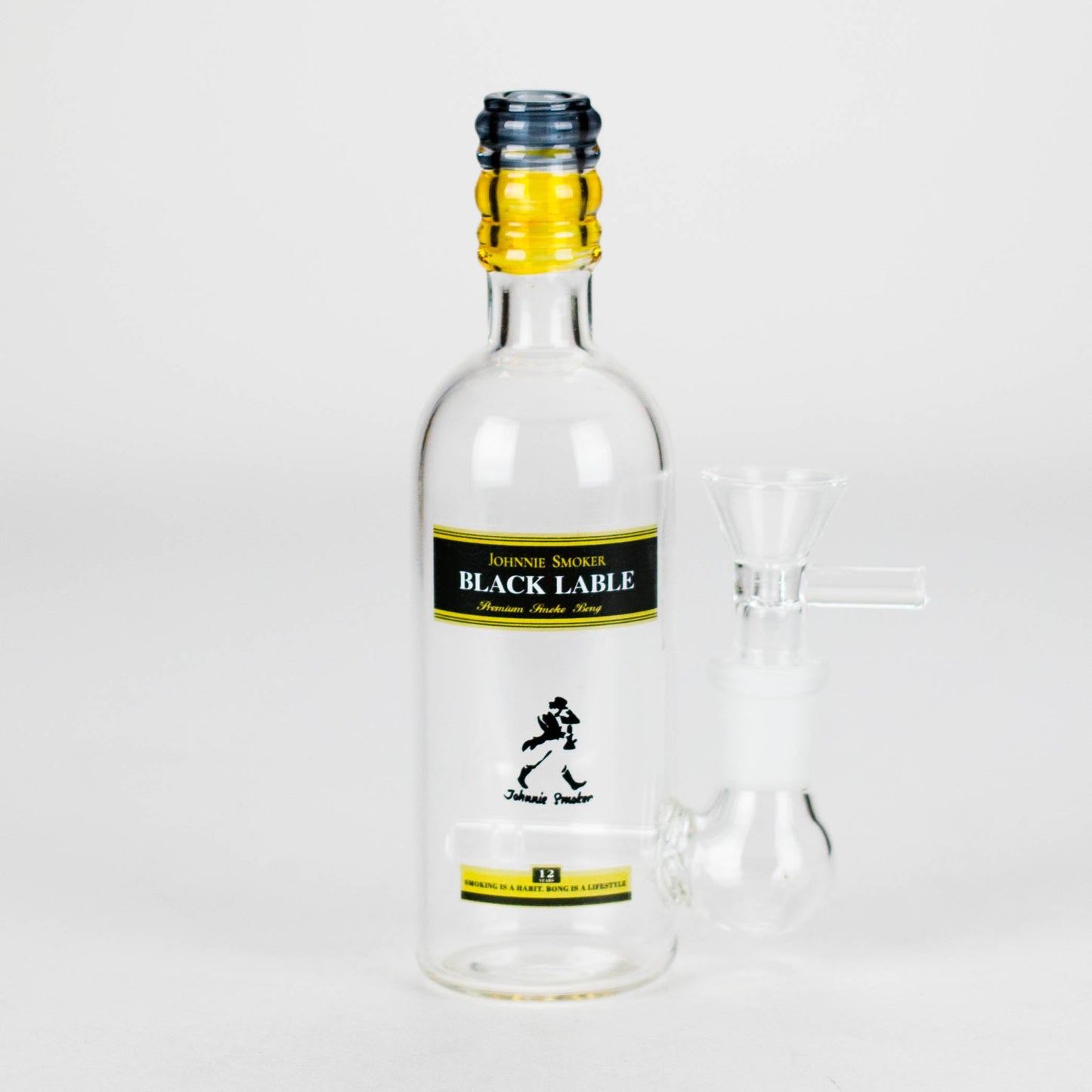 6″ Wine Bottle Design Glass Bong [G0923045]