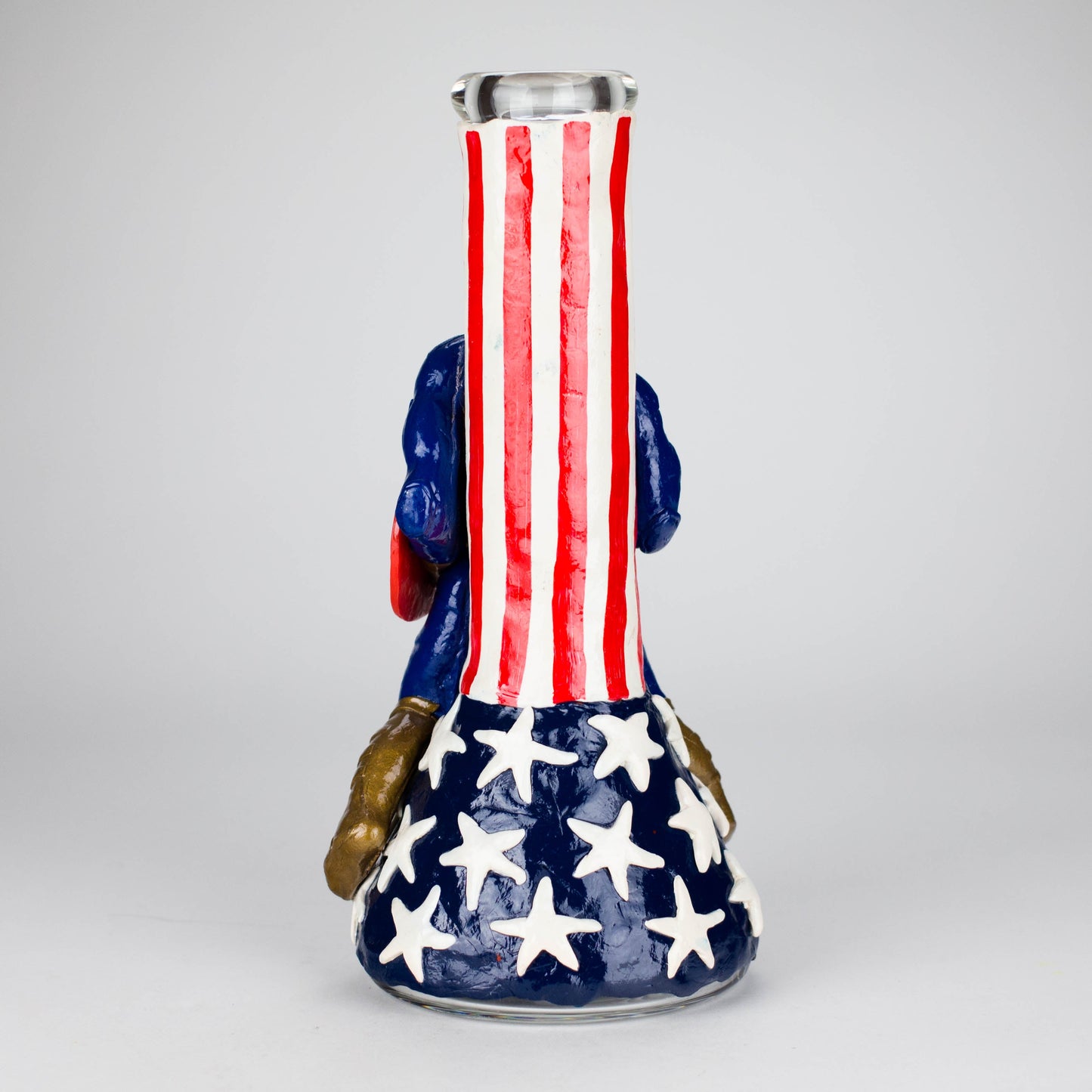 12" Captain Star Glass Bong – 9mm Thick Superhero-Themed Glass