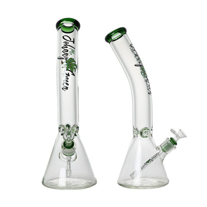 Johnny Green | 16″ 9mm Beaker Bent Neck with Grid Percolator Slide – Green (MJG-008)
