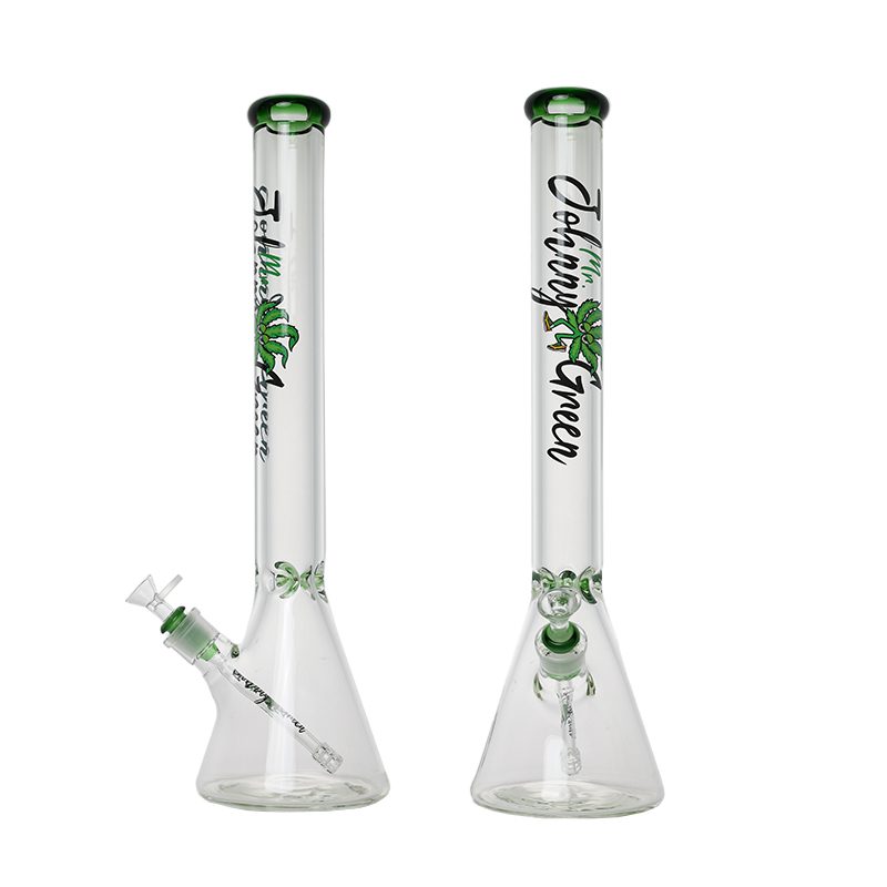 Johnny Green | 20″ 9mm Beaker with Elephant Joint and Grid Percolator Slide – Green (MJG-004)