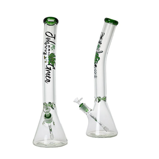Johnny Green | 20″ 9mm Beaker Bent Neck with Grid Percolator Slide – Green (MJG-009)