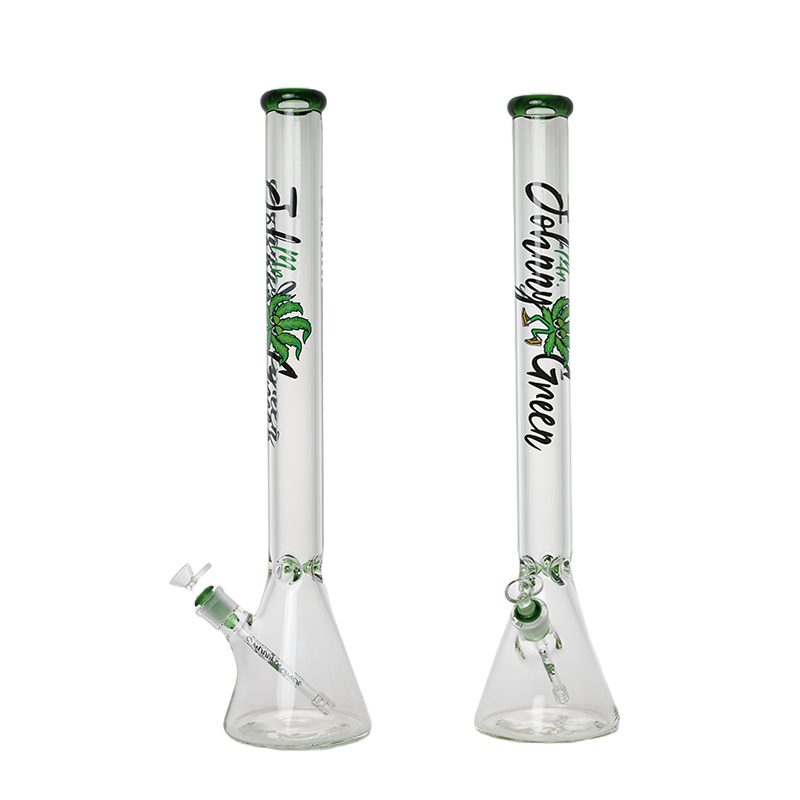 Johnny Green | 24″ 9mm Beaker with Elephant Joint and Grid Percolator Slide – Green (MJG-005)