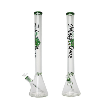 Johnny Green | 24″ 9mm Beaker with Elephant Joint and Grid Percolator Slide – Green (MJG-005)