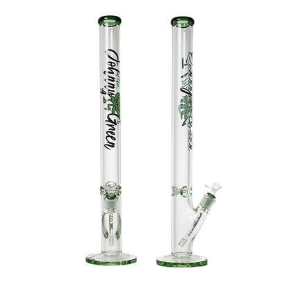 Johnny Green | 24″ 9mm Straight Tube with Grid Percolator Slide – Green (MJG-015)