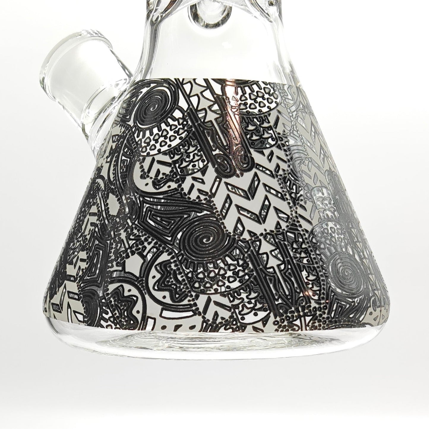 14" Glow in the dark 5mm Beaker Glass Bong