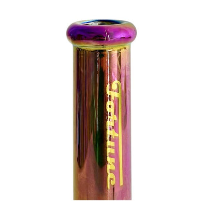 Fortune | 10"  5mm Electroplate Glass Bong- Assorted Colour