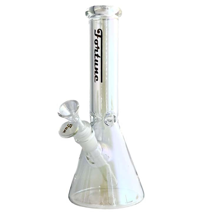 Fortune | 10"  5mm Electroplate Glass Bong- Assorted Colour