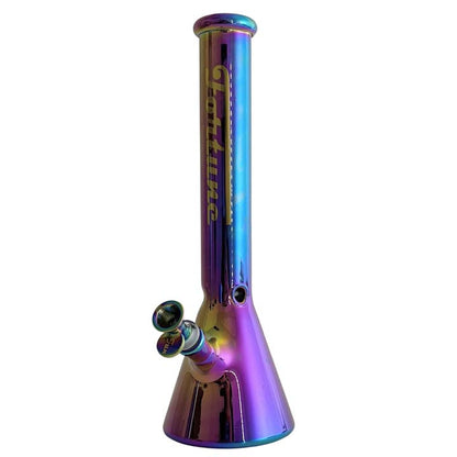 Fortune | 14"  4mm Electroplate Glass Bong- Assorted Colour